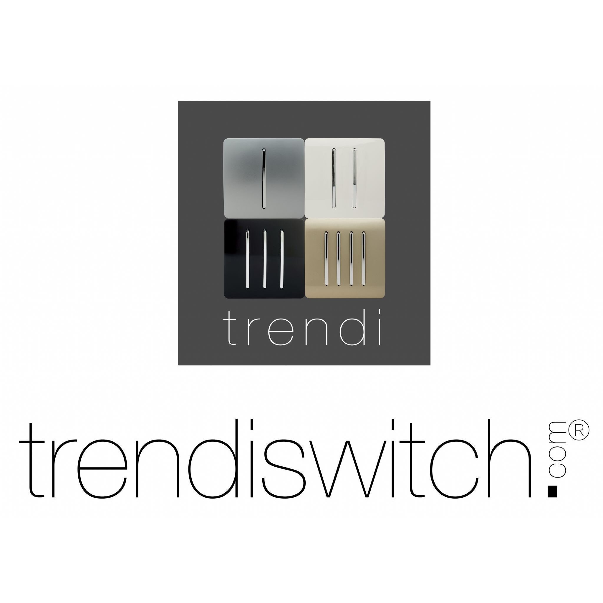 Trendi Artistic Modern Glossy Tactile Fan Speed Control Switch Piano Black